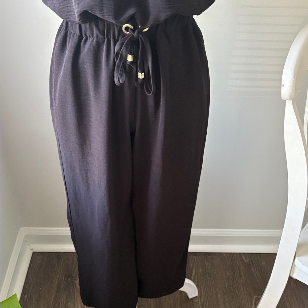 MICHAEL Michael Kors Black Halter Jumpsuit - Picture 3 of 7
